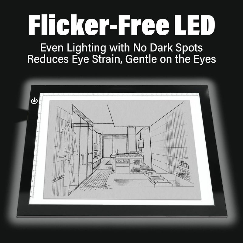 DigitPro A4 Light Box for Tracing – Ultra-Thin LED Light Table with Adjustable Brightness, USB Powered Light Board for Kids, Artists, Tattoo Transfer, Drawing, Sketching, Stenciling & Art Projects - Image 4